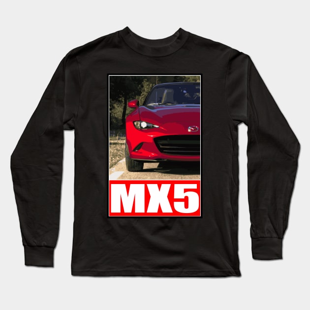 Mazda MX5 Long Sleeve T-Shirt by 5thmonkey